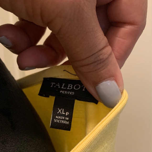 Talbots Light Yellow Ruffle Tank Top - Picture 5 of 7